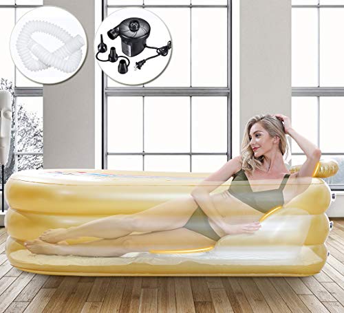 Flash Deals - 60% OFF Keszing Inflatable Bathtub Adult Portable Freestanding Bathtub Swimming Pool Sauna Foldable Hot Tub Spa Shower with Electirc Air Pump Flash Deals - 60% OFF Keszing Inflatable Bathtub Adult Portable Freestanding Bathtub Swimming Pool Sauna Foldable Hot Tub Spa Shower with Electirc Air Pump
