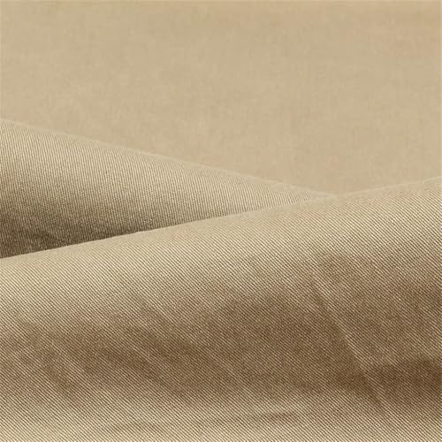 Men Cotton Pants Casual Straight Long Pants Men's Solid Color Business Casual Trousers4