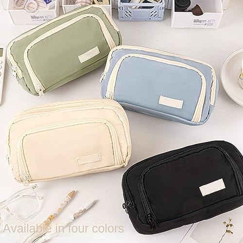 BaoT8YLu Big Capacity Pencil Case, 3 compartments