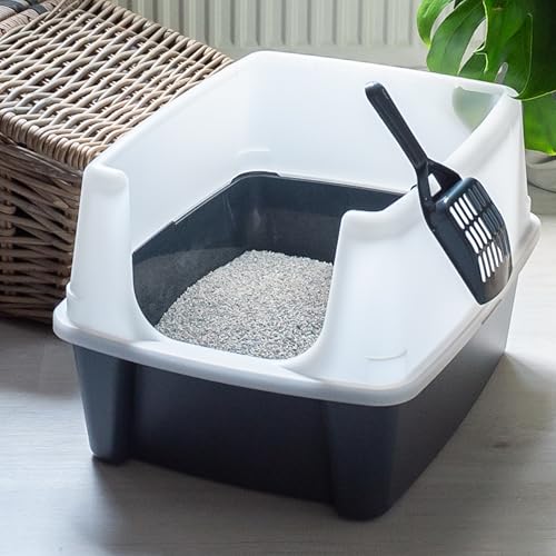 WC para gatos facil limpieza para evitar restos de arena fuera de la caja 4