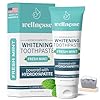 Wellnesse Whitening Hydroxyapatite Toothpaste with Xylitol, Natural Fluoride-Free Teeth Whitening Toothpaste for Adults, Strengthens Enamel, Supports Gum Health, Fresh Mint Flavor, 4 oz (Pack of 1)