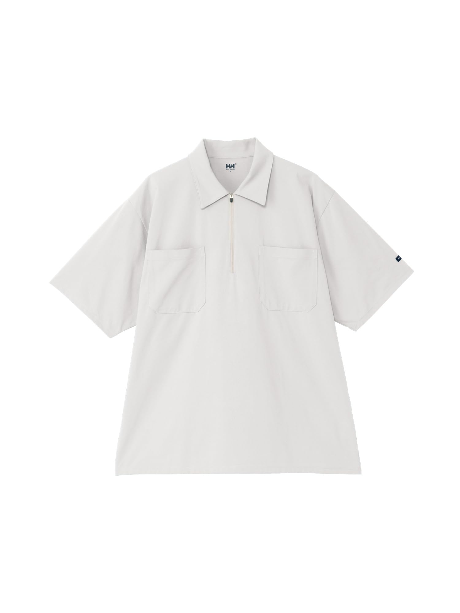 Amazon.co.jp: S/S Amphibious Half-zip Polo オフホワイト M 
