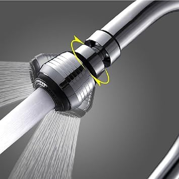 Aputue Mutfak lavabosu i in musluk adapt r , kolay kurulumlu  ift modlu musluk ba l , 16mm ve 22mm i in d zensiz adapt r, 360  d nebilen mutfak muslu u sprey ba l