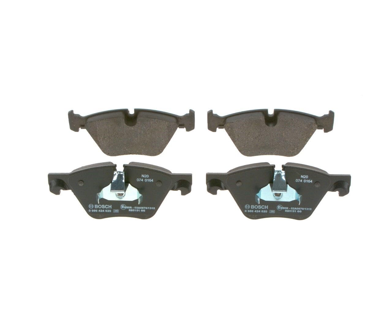 BOSCH Bremsbelagsatz, Scheibenbremse 0986424620