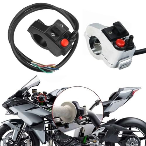 Interruptor de moto multifunción plata que repara fallos en intermitentes y botón de bocina 3