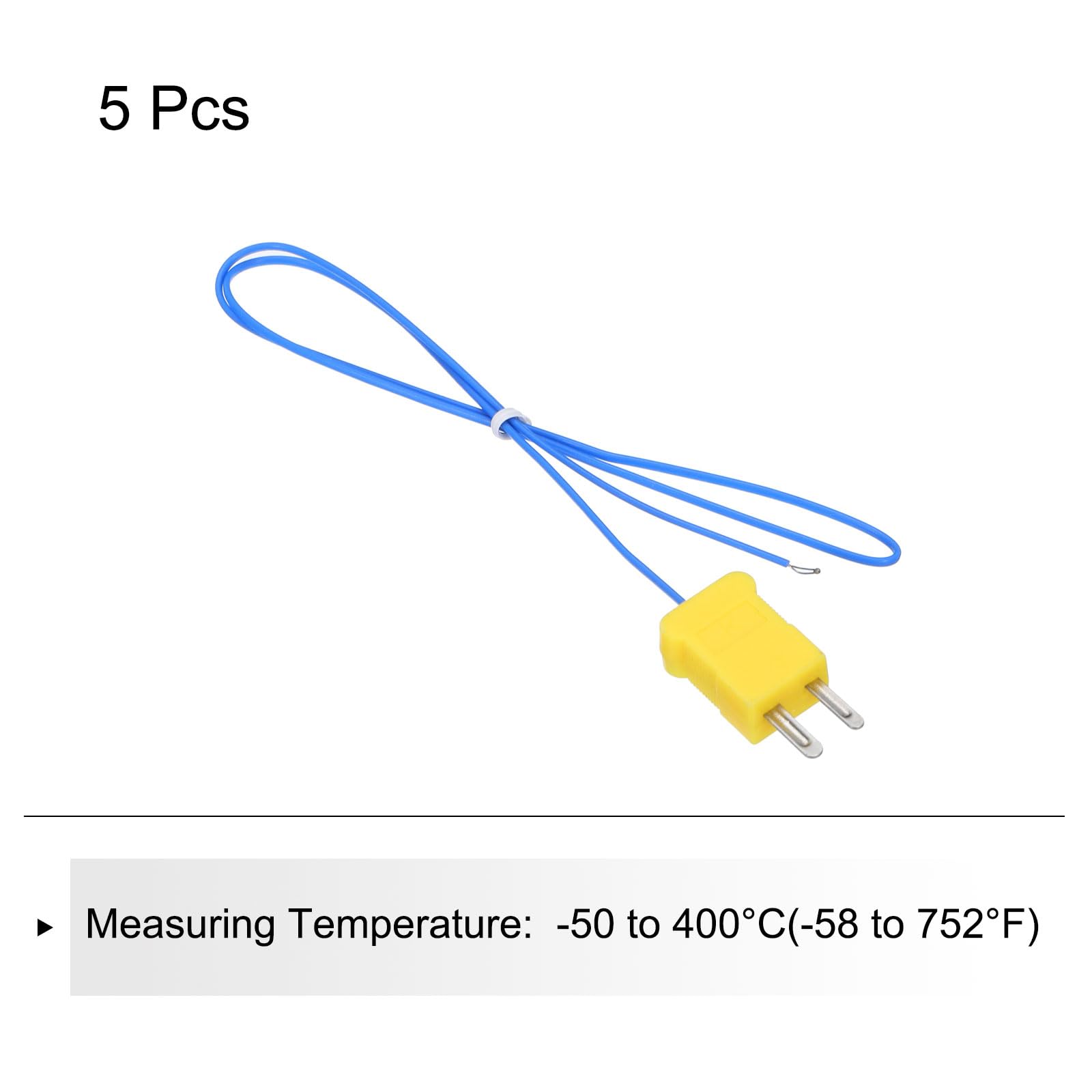 Sonda Temperatura Termocoppia Tipo K QUARKZMAN - Acciaio Inox, 4x100mm, Cavo 2m, Range 0-1000&deg;C