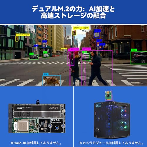 SUNFOUNDER Pironman 5-MAX デュアル NVMe M.2 SSD PCIe ケース の商品画像 7