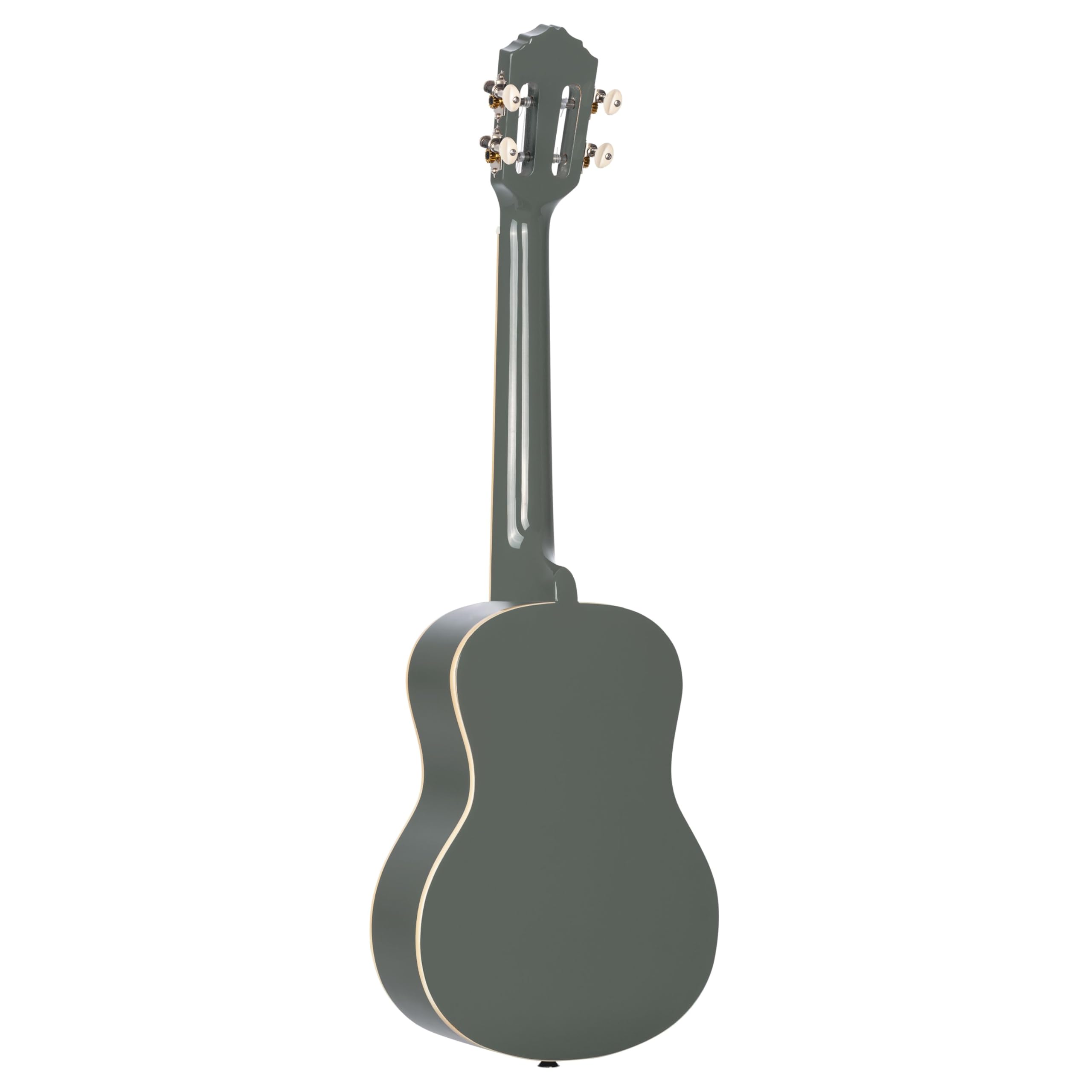 Ortega Guitars Ukulele Tenore grigio - Serie Gaucho - include Gig Bag - legno di Agathis (RUGA-PLT)