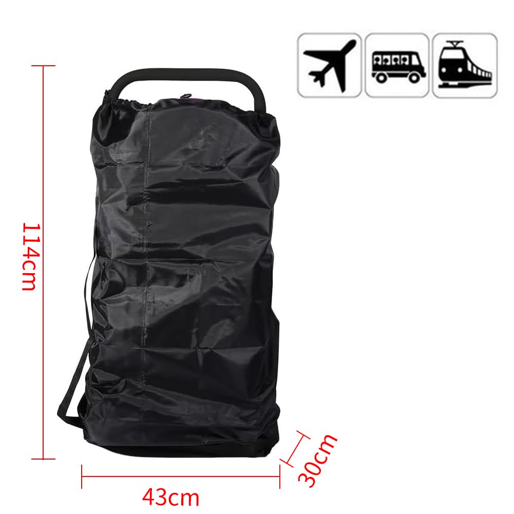 Bavooty Buggy Bag Airplane, Transport Bag, Pram, Protective Pram, 114 x 39 x 30 cm, Black - Image 2