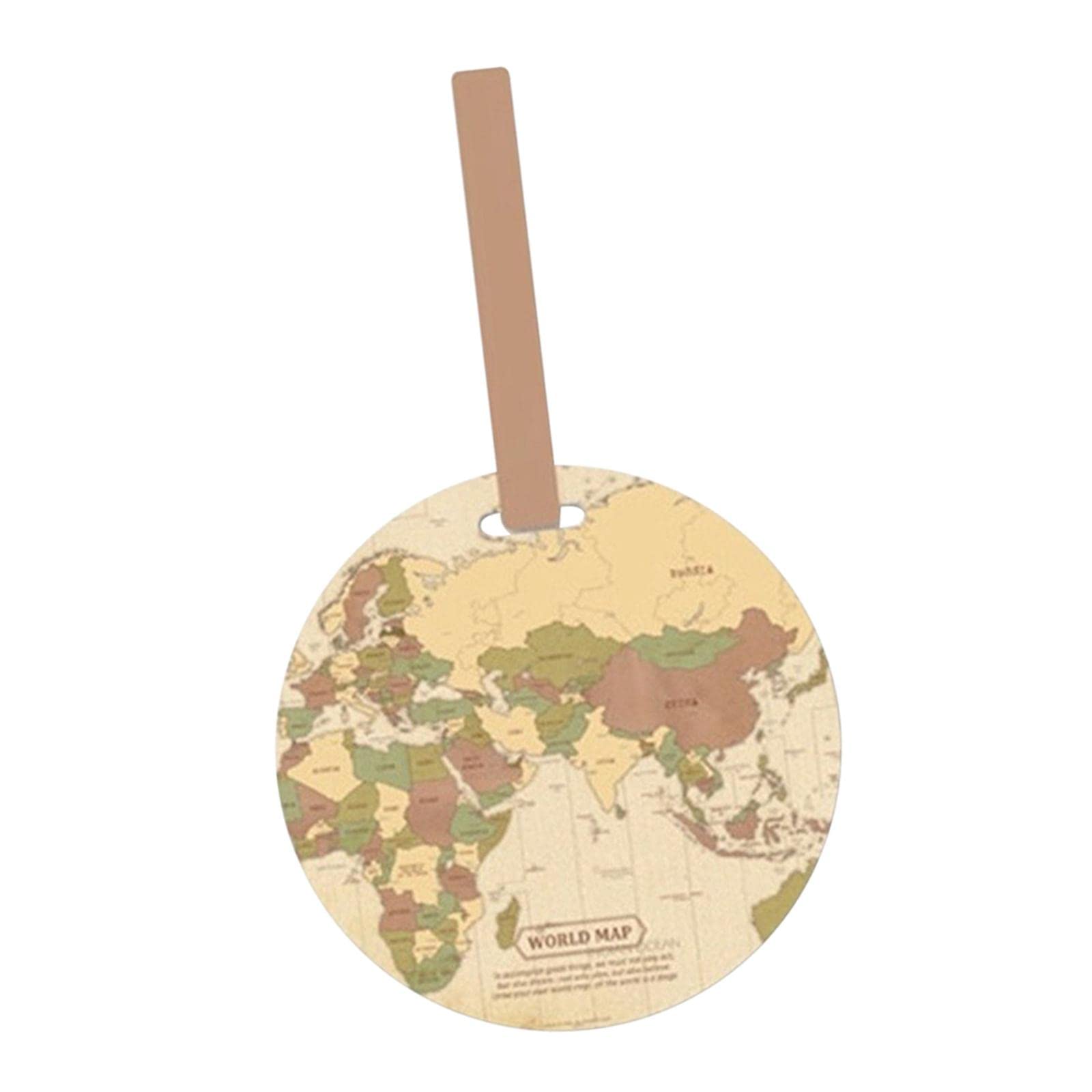 Fashion Map Luggage Tag Travel Accessories for Backpack Name Tags Suitcase brown-image-40
