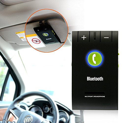 SUFUM Car Kit Bluetooth Portable Multipoint Wireless Hands-free Bluetooth Sun Visor In-car Speakerphone