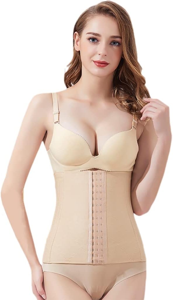 Women Waist Trainer Belt Belly Band Sweat Sports Girdle Body Slimming Belt Waist Cincher Corset Trimmer(Skin,Small)