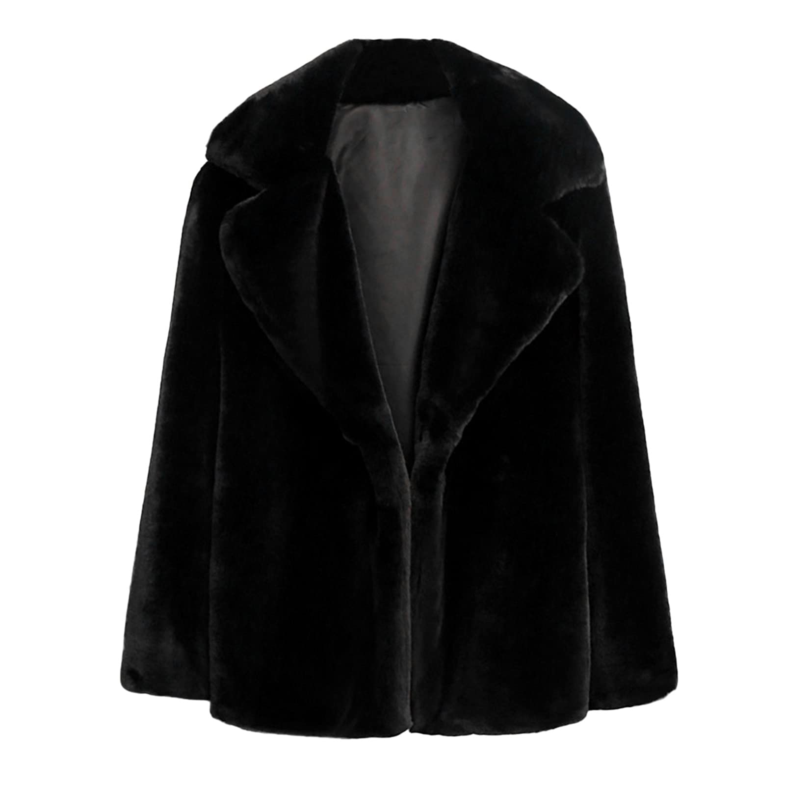Générique Damenmantel mit Pelz – Blouson für Damen, Übergangsjacke, große Größe, Jacke, einfarbig, Sweatshirt, Langarm, bequem, Blusen, modisch, klassisch, Mäntel, entspannte Jacke