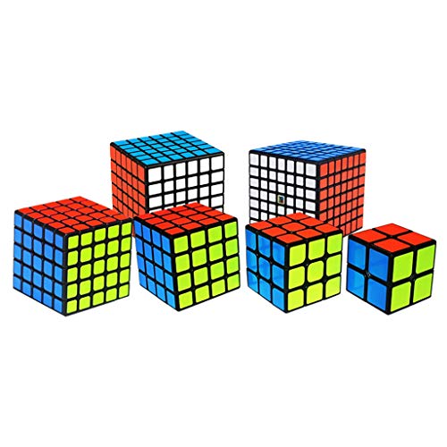 HXGL-Magic Cube Magic Cube Bundle 2x2x2 3x3x3 4x4x4 5x5x5 6x6x6 7x7x7 Cube Set Speed Cube Set Cube Combination for Competition Stable Bulletproof Fly Child Toy for Competition