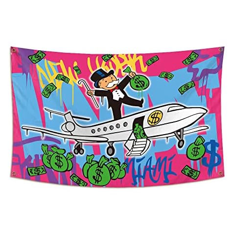 Money Bags Flag 3x5Ft Banner For College Dorm Room Man Cave Frat Wall Outdoor Dec Cover