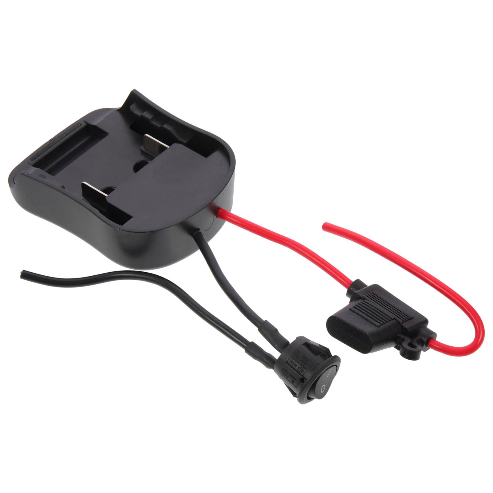 SHINEOFI 3 Piezas Adaptador De Batería De 18v Convertidor Camión Batería para Adaptador De Rueda Eléctrica para Fuerza De Corriente Al De La Negro Abs