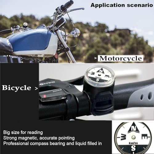 Brújula luminosa KanPas BK-37NEW para bicicleta y moto miniatura 5