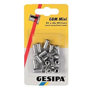 GESIPA PolyGrip M5 Blindnietmuttern Alu 50 Stück
