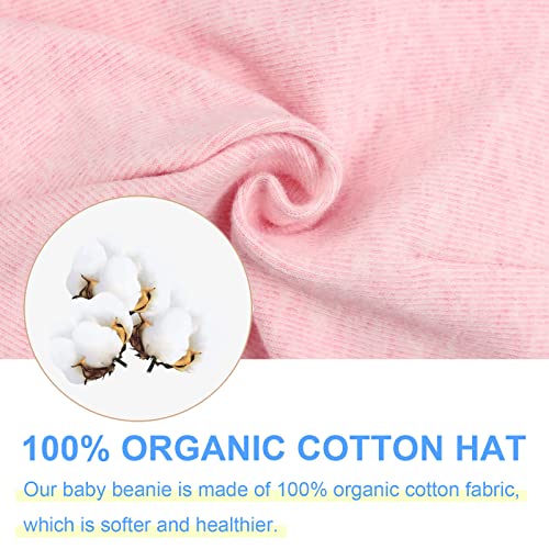 Image of JANGANNSA Cotton Newborn Baby Girls Hat Spring Newborn Boys Hat Cute Rabbit Infant Beanie