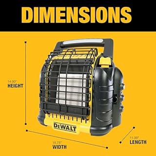 DEWALT 12,000 BTU Cordless Portable Propane Radiant Heater