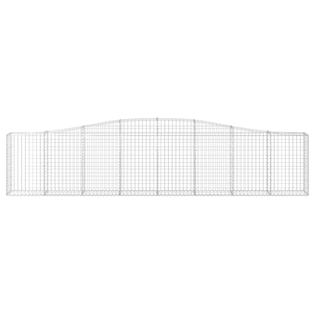 7-TLG - Cesta para gaviones (400 x 30 x 80/100 cm, galvanizada), diseño de arco alto