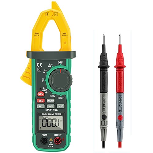 Digital Clamp Meter, LIUMY Auto-Ranging AC/DC Clamp Multimeter with Analog Function, NCV, Work Light/ Memory peak, Non- contact Voltages/ Frequency/ Resistance/ Capacitance/ Connections/ Diodes