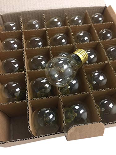 Sival A15 15 Watts Clear Outdoor Light Bulbs, 25-Pack, Recommended For Commercial String Lights #TOP2