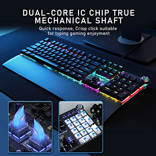 Aula Gaming Keyboard And Mouse Combo, F2088 Wired Mechanical Keyboard Black + Sc100 Wireless Mouse Black + Mouse Pad, Led Keyboard Mouse Set #TOP4