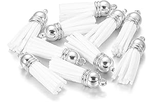 100 Pcs Mini Suede Tassels for DIY Projects