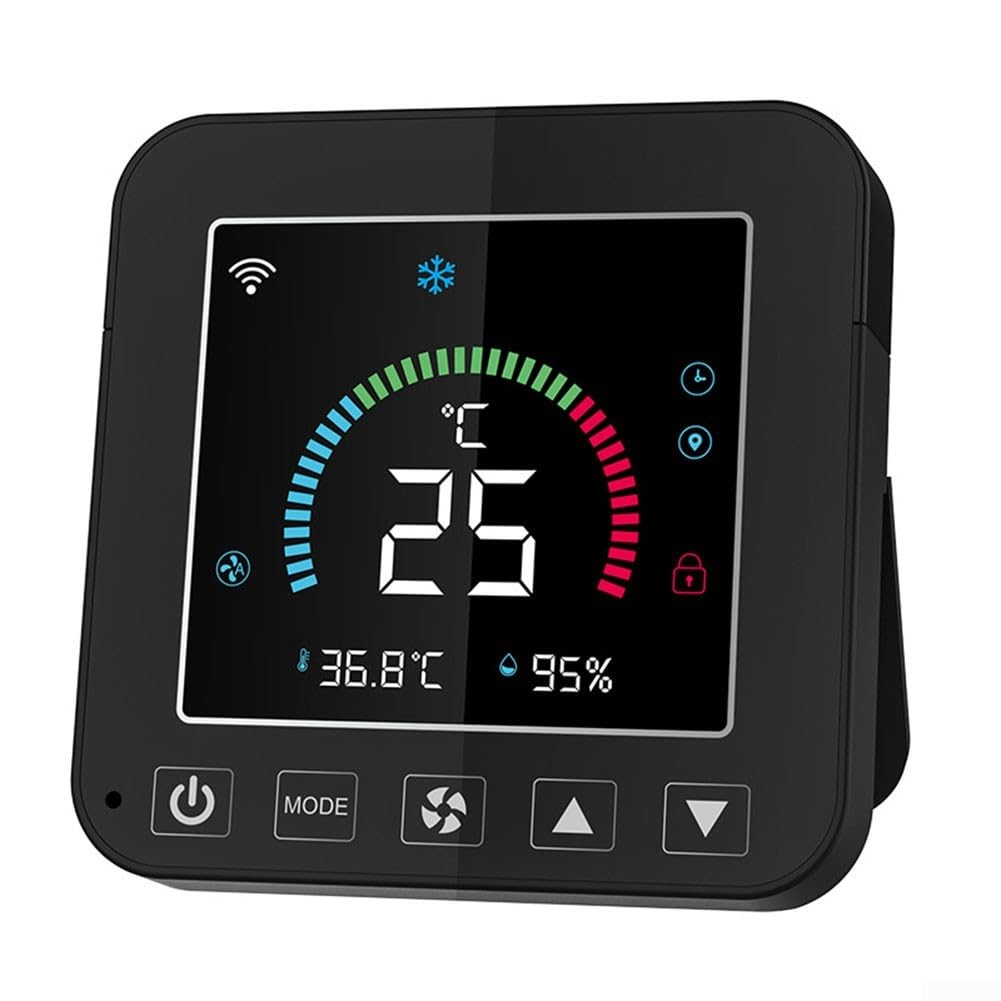 Thermostat infrarouge connecté contre le gaspillage avec écran couleur et verrouillage