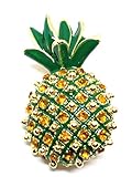 trifari jewelry ebay Maße: 5 x 2,5 cm; Golden Grün Ananas Damen Brosche Pin Geschenk