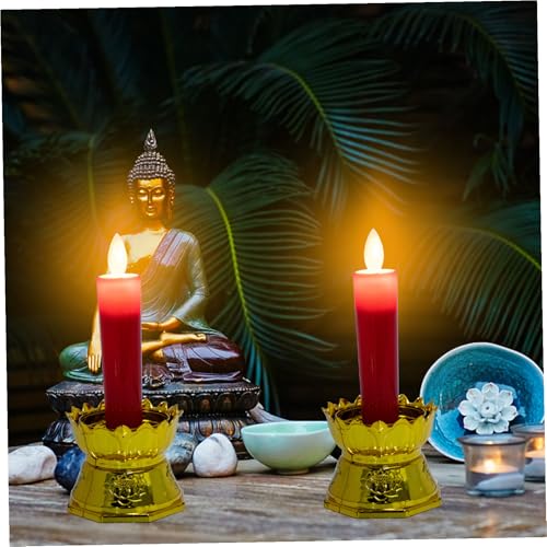 Lámparas de loto LED ORFOFE pack de 2 luces de buda religiosas 7