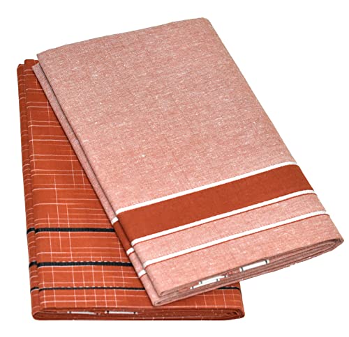 Image of TUNI MANI Men's Cotton Dhoti /Kerala Style Dhoti, 2.0meter (Pack of 2)