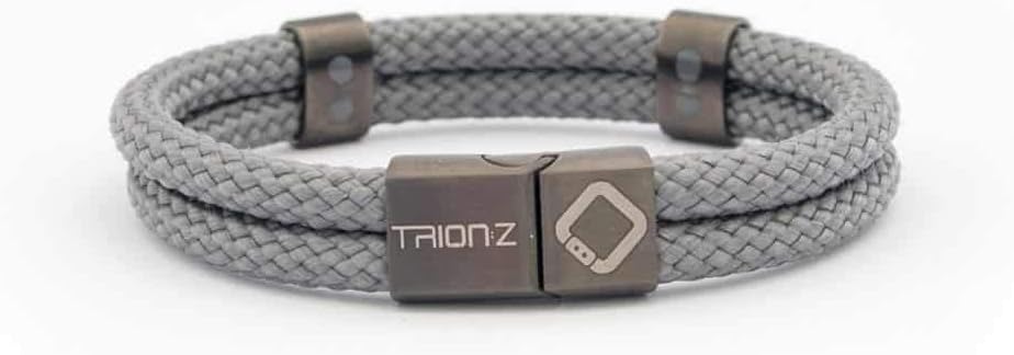 Trion:Z Zen Loop Duo Magnetic Field Therapy Wristband Featuring Patented ANSPO Technology for Carpal Tunnel Knee & Wrist Pain (Charcoal, Large) : Health & Household