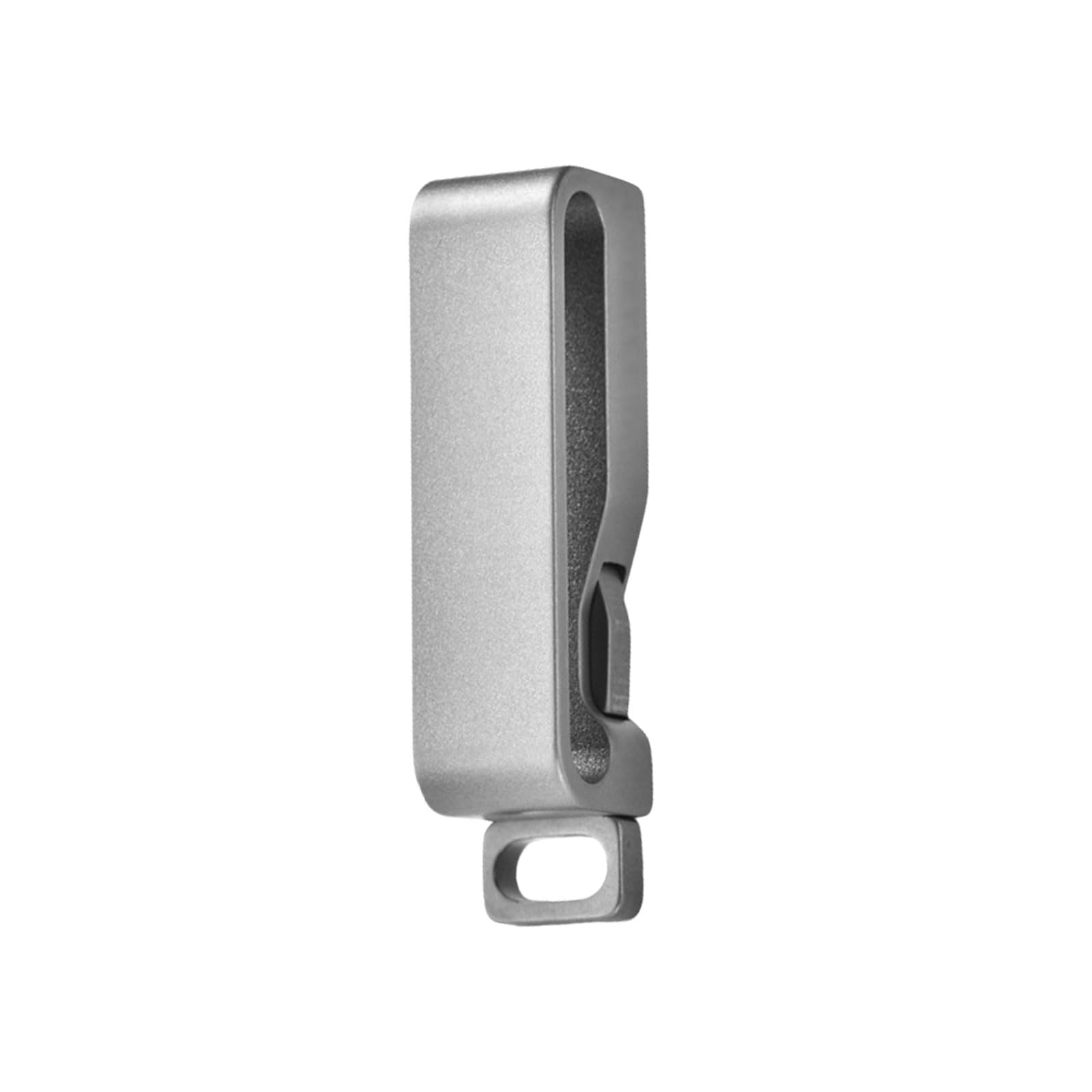 Llavero de aleación con clip para cinturón resistente y anillos con hebilla desmontable 7
