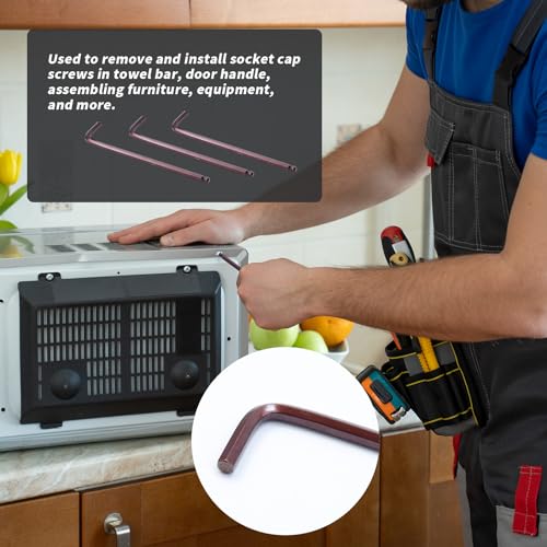 Image of 1 /2 inch Hex Key Wrench Extra Long 8-inch Length L Shaped Ball End Allen Wrench (Pack of 2)
