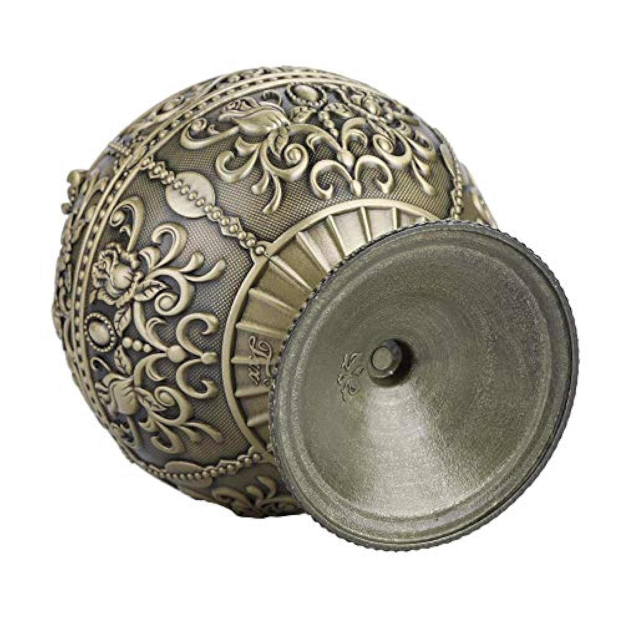 Windproof Hand Stamped Pattern Ashtray Ball with Lid