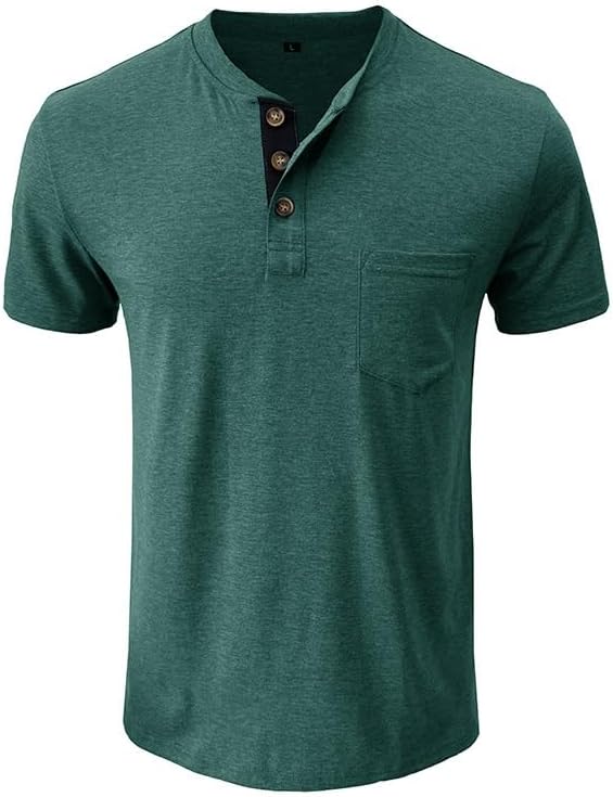 HBJWOV Men Cotton Sports Short-Sleeved Vintage Casual Round-Neck T-Shirt Breathable Sweat-Wicking Casual Vest