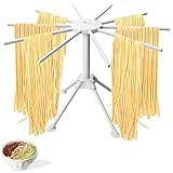 【Fácil de usar】 El secador de pasta se puede montar sin tornillos ni herramientas. Hay 4 soportes estables en la parte inferior para aumentar la estabilidad.