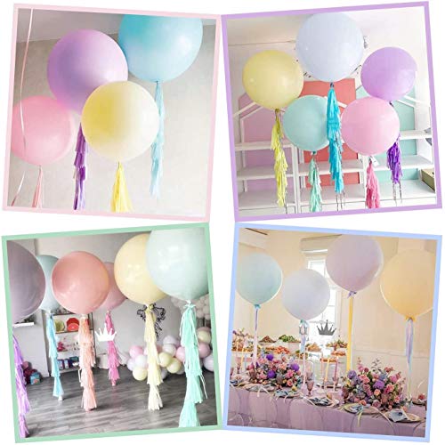 30Pcs Pastel Balloons 18 Inch Large Pastel Balloons Big Round Pastel Jumbo Latex Balloons For Easter Birthday Wedding Baby Shower Decorations #TOP1