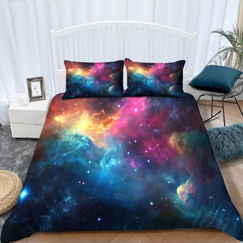 Housse de couette microfibre ciel étoilé douceur et finitions premium - 5