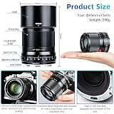 VILTROX 56mm f1.4 Mocowanie Z Obiektyw główny do Nikon Z5 Z50 Z6 Z6II Z7 Z7II ZFC (APS-C, automatyczne ustawianie ostrości), czarny