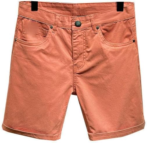 USTZFTBCL Summer Men's Casual Loose Breeches Mid-Length Thin Elastic Shorts