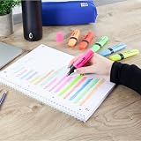 Pelikan® Textmarker 490 Zakreślacz Mix kolorów | Zestaw 6 sztuk | Flamaster Marker Pisak Mazak | Do Szkoły Biura Na studia | Szybkie zaznaczanie Przypomnienie Info | Dla Uczniów Nauczycieli Studentów