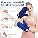 Heated Gloves for Arthritis Hands - Electric Heating Mittens 30s Fast Heat Therapy for Carpal Tunnel Pain Relief - Hand Heating Pad Treatment Wrist Fingers 10-90Min Auto Shut Off & 86℉-158℉ Temp