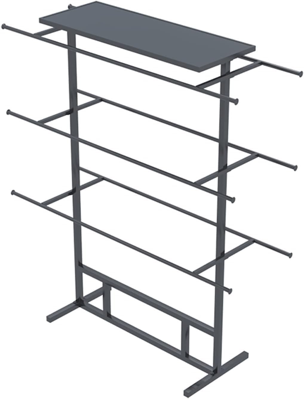 Ribbon Organizer Rack Craft Room Clothing Store Display Stand, Multifunctional Bra Lingerie Shorts Swimwear Accessories Storage Hanger(Black,100x38x135CM)