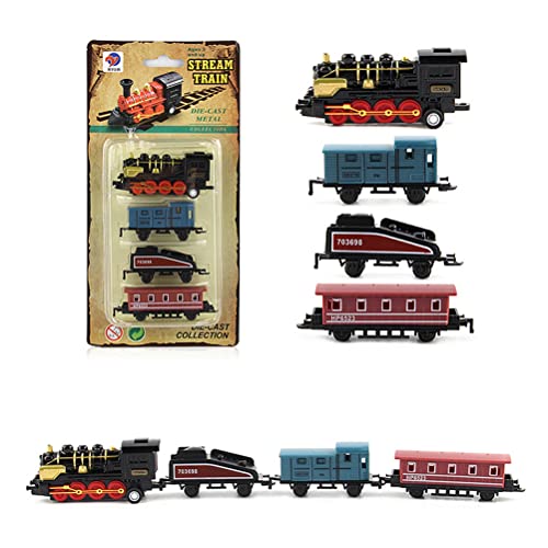 SENECESLI Mini Juego de Juguetes Modelo de Tren de Ligero, Material ABS Duradero, Regalo Ideal de Cumpleaños y Vacaciones para Niños Mayores de 3 Años (#1)