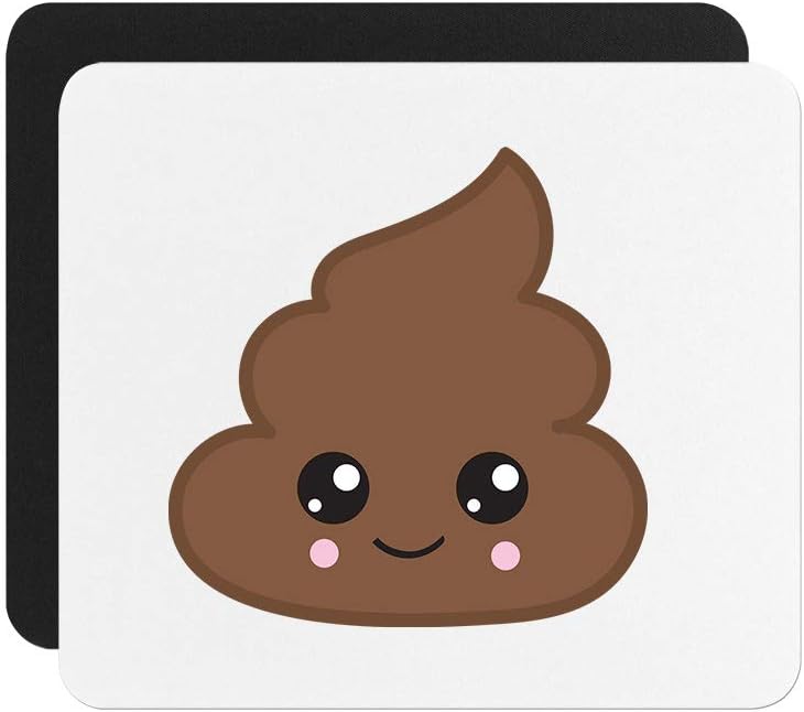 Funny Gag Poop Neoprene Mouse Pad 9.25x7.75 Office Mouse Mat