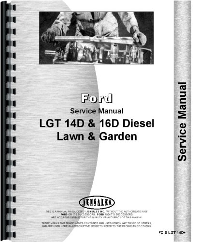 Ford 14D Lawn & Garden Tractor Service Manual      Plastic Comb