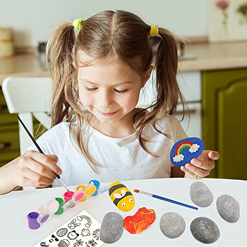 LongZYU Steine Zum Bemalen Dekorieren 6 Stück Natur Dekosteine 60-70 mm Glatt Handverlesen grosse Strand Kiesel Steine bunt Diy Rocks Dekosteine Für Bunte Malerei Aquarien Haus Gartendekoration